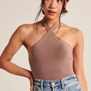 2 ITEMS: Women's Halter Neck Top Black & White